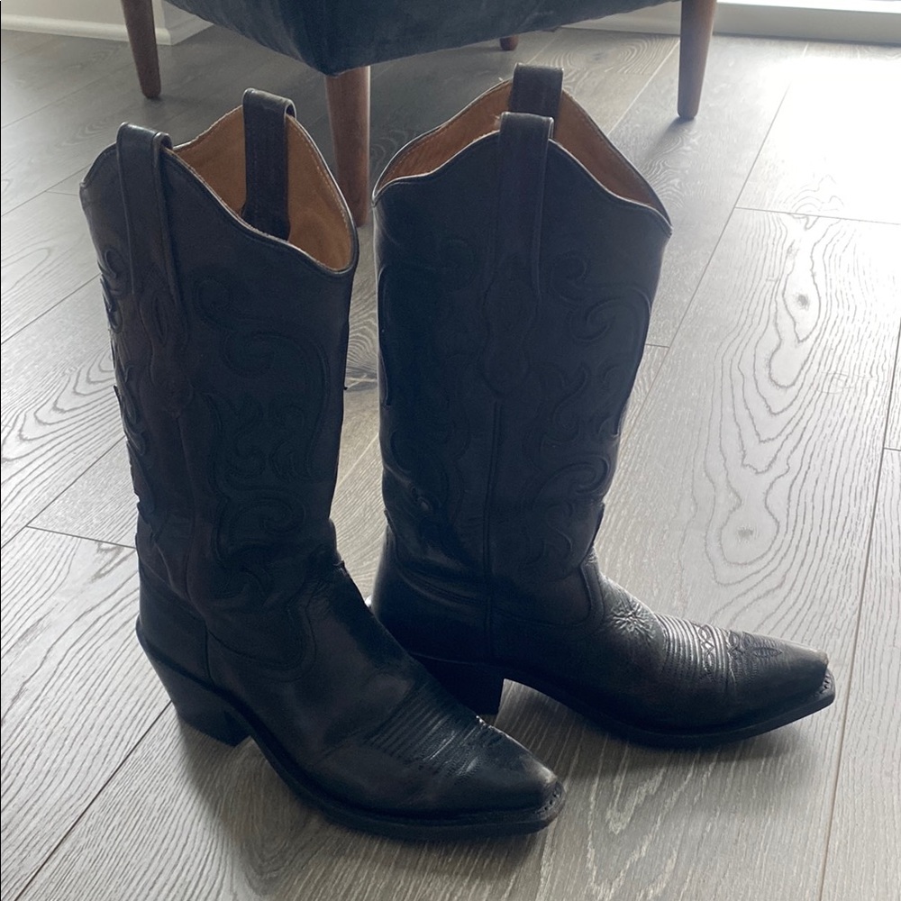 Black Western Cowboy Boots